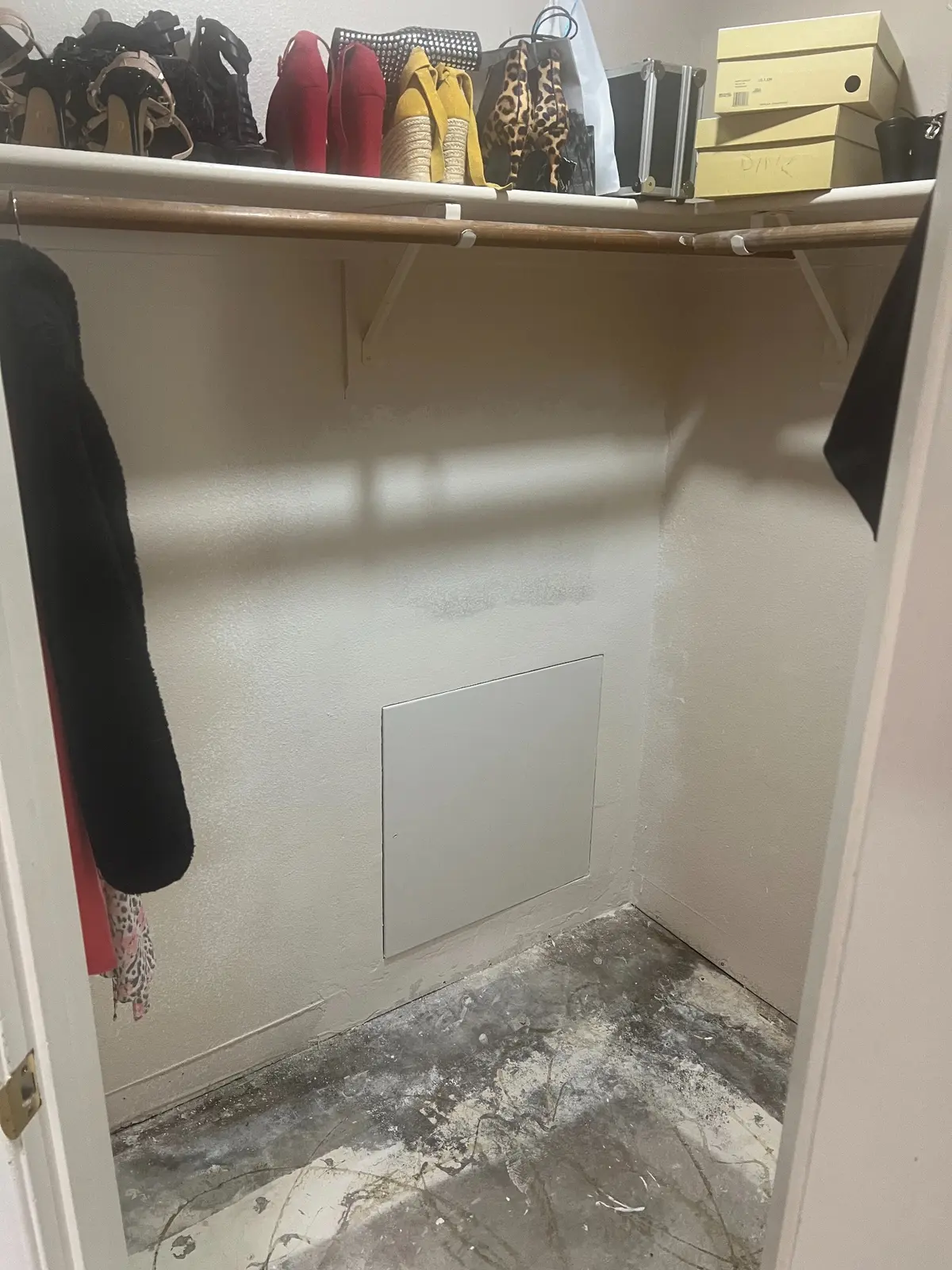 Closet drywall access panel repair by G&P Property Solutions LLC