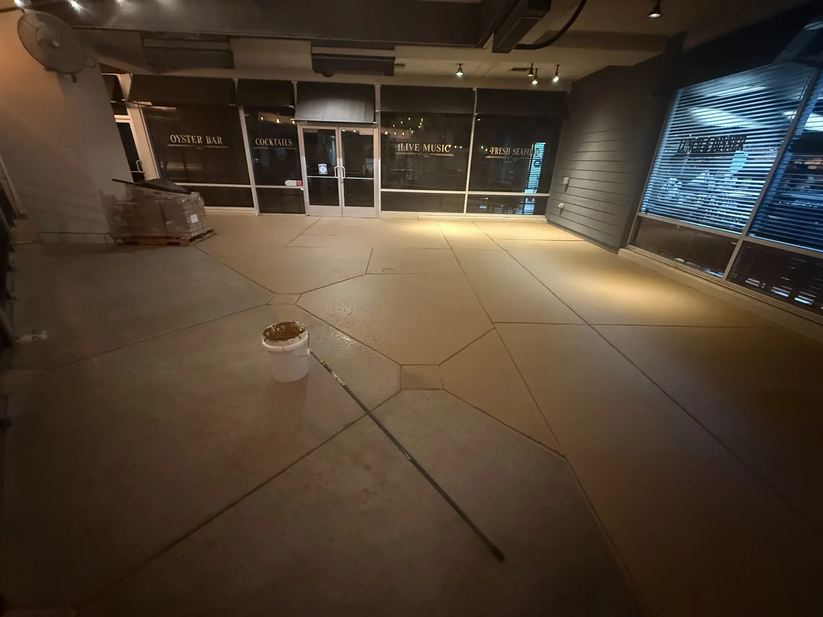 Commercial concrete surface coating project by G&P Property Solutions LLC